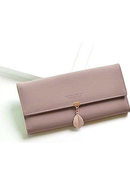 2019 Yeni Kadın Cüzdan Çanta Yeni Yaprak Tasarımı Uzun Cüzdan Öğrenci Çok Fonksiyonlu Büyük Kapasiteli Cüzdan (Yurt Dışından) fırsatları