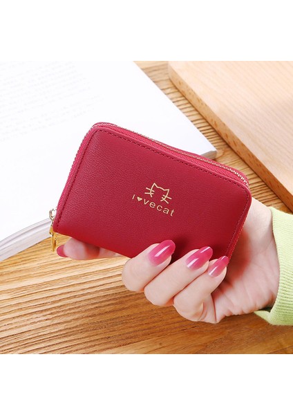 Yeni Kadın Cüzdan Birçok Bölüm Kart Sahibinin Bayanlar Küçük Çanta Fermuar Sevimli Çanta Çile Kart Durumda Yüksek Kaliteli Kadın Cüzdan (Yurt Dışından)