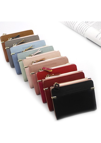 Moda Kadın Cüzdan Kısa Kadın Bozuk Para Cüzdanı Cüzdan Kadın Kart Sahibinin Küçük Bayanlar Cüzdan Kadın Çile Mini Debriyaj Kız Için (Yurt Dışından) modelleri