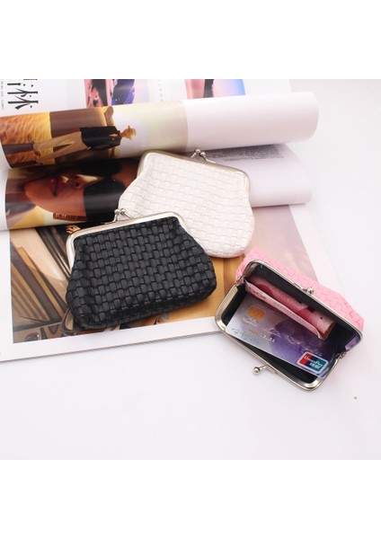 Kadın Bozuk Para Cüzdanı Küçük Dokuma Cüzdan Çile El Çantası Kimlik Kredi Banka Kartı Anahtarlık Kadın Akşam Parti Çantalar Para Çanta Klipsleri (Yurt Dışından) fiyatları