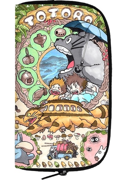 Karikatür Totoro Baskı Kadın Cüzdan Erkek Kız Çanta Sevimli Genç Para Para Çantası Cep Telefonu Tutucu Eğlence Debriyaj Uzun Cüzdan (Yurt Dışından) indirimleri