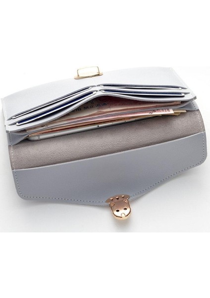 Bayan Uzun Cüzdan Büyük Kapasiteli Tokalı Cüzdan Çoklu Kart El Çantası Cüzdan Kadın Cüzdan Erkek Cüzdan Cüzdan Erkek Çanta Para Anahtarlık Deri Cüzdan Küçük Cüzdan (Yurt Dışından) fırsatları