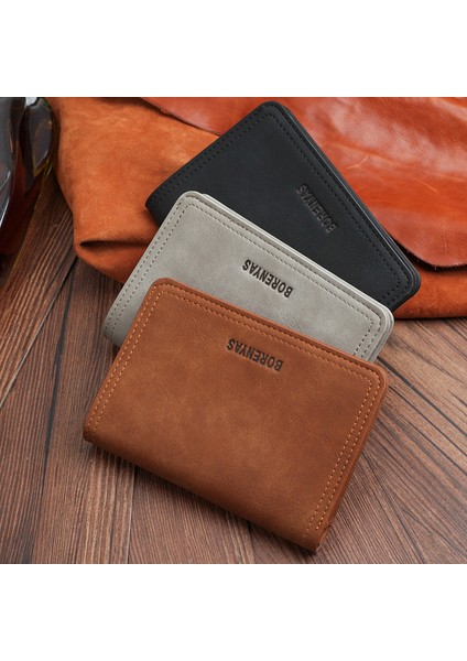 Erkek Kısa Cüzdan Retro Eğlence Gençlik Öğrenci Cüzdan Iş Toka Fermuarlı Çanta Tek Parça Dropshipping (Yurt Dışından) indirimleri