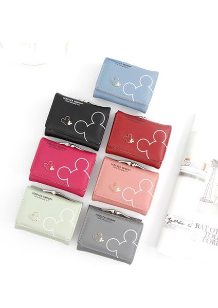 Sevimli Karikatür Kadın Cüzdan Deri Kadın Çanta Mini Çile Katı Çoklu Kart Tutucu Moda Para Kısa Ince Küçük Cüzdan Çile (Yurt Dışından) modelleri