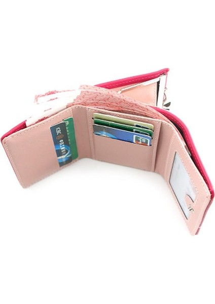 Sevimli Karikatür Kadın Cüzdan Deri Kadın Çanta Mini Çile Katı Çoklu Kart Tutucu Moda Para Kısa Ince Küçük Cüzdan Çile (Yurt Dışından) fırsatları