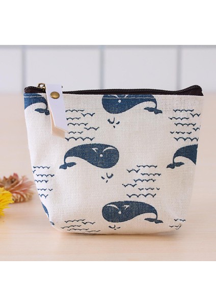 Retro Etnik Kanvas Çanta/moda Küçük Taze Çiçek Çanta/taşınabilir Fermuar Anahtar Kutu (Yurt Dışından)