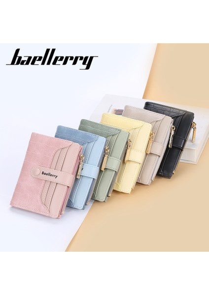 Baellerry Kadın Kısa Cüzdan Taş Şerit En Kaliteli Kart Tutucu Klasik Kadın Çanta Fermuar Cüzdan Kız Için (Yurt Dışından) fırsatları
