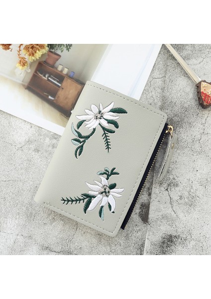 Oımg Baskı Kısa Cüzdan Kadın Fermuar Mini Bozuk Para Cüzdanı Kadın Kart Sahibinin (Yurt Dışından)