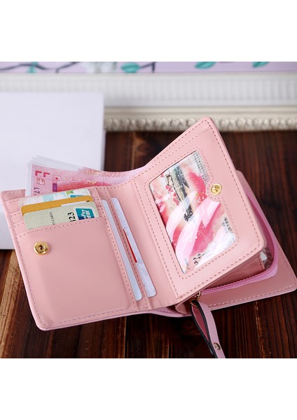 Kadın Cüzdan Pu Deri Karikatür Kedi Kadın Küçük Cüzdan Marka Tasarlanmış Bozuk Para Cüzdanı Kadın Kart Tutucu Sevimli Kız Cüzdan (Yurt Dışından) fiyatları