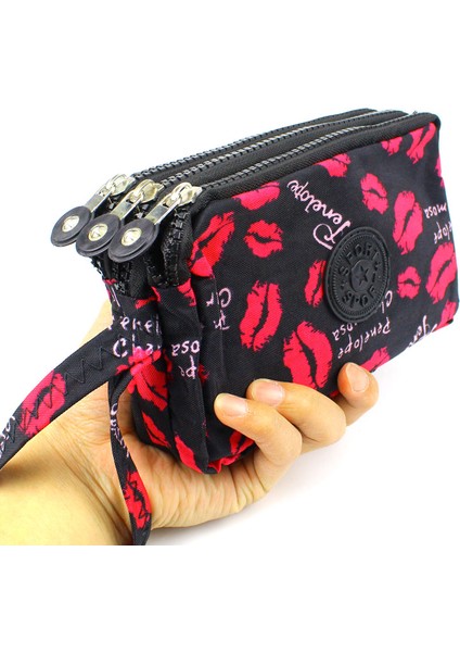 3 Fermuarlar Kadın Cüzdan Kanvas Kumaş Bayan Çantalar Moneybags Çiçek Bozuk Para Cüzdanı Debriyaj Bileklik Çanta Kız Cüzdan Çanta Billfold (Yurt Dışından) fiyatları