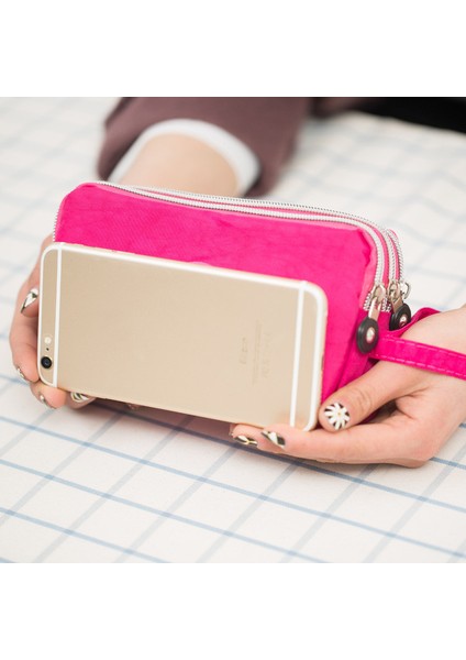 Kadın Taşınabilir Uzun Cüzdan Büyük Kapasiteli Debriyaj Cep Telefonu Çantası Bozuk Para Cüzdanı Ruj Vakfı Depolama Açık Sokak Çanta (Yurt Dışından) fırsatları