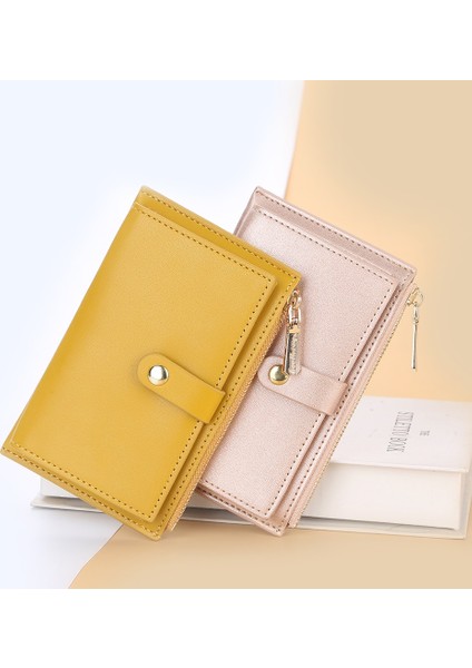 Moda Kadın Kısa Cüzdan Derin Gümüş Pu Deri Çile Kartlıklı Cüzdan Fermuar Bozuk Para Cüzdanı Kadın Ince Cüzdan Kız Hediyeler (Yurt Dışından) fiyatları