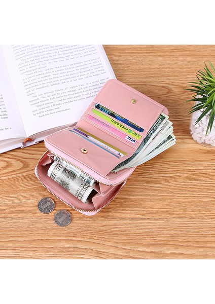 Kadın Cüzdan Fermuar Çile Sevimli Cüzdan Öğrenci Küçük Pu Cüzdan Bozuk Para Cüzdanı Moda Kadın Kart Çantası Kadınlar Için Cartera Mujer (Yurt Dışından) indirimleri