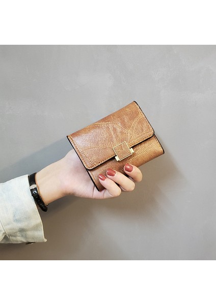 2021 Deri Kadın Cüzdan Çile Bayan Para Çantaları Küçük Çanta Kadın Üç Katlı Ince Cüzdan Para Kimlik Kartı Tutucu Çanta Çantalar Cep (Yurt Dışından) fiyatları