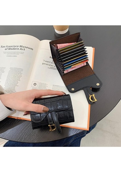 Kadın Cüzdan Timsah Baskı Çok Yuvalı Kart Sahibinin Küçük Cüzdan Bozuk Para Cüzdanı Bayanlar Debriyaj Para Çantası Kız Cüzdan Kart Organizatör (Yurt Dışından) modelleri