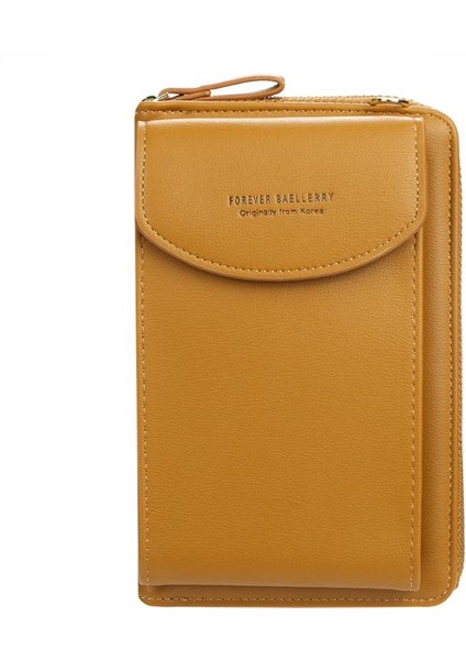 Moda Bayan Deri Cüzdan Dikey Crossbody Telefon Mini Eğlence Debriyaj Cüzdan Bayan Çantalar Omuz Çantası (Yurt Dışından)
