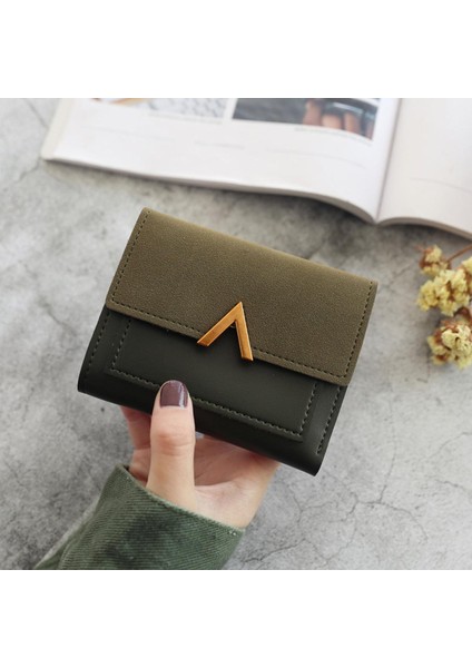 Yeni Kadın Cüzdan Kısa Kadın Bozuk Para Cüzdanı Cüzdan Kart Tutucu Bayanlar Küçük Cüzdan Kadın Çile Mini Debriyaj Kız Para Çantası (Yurt Dışından)