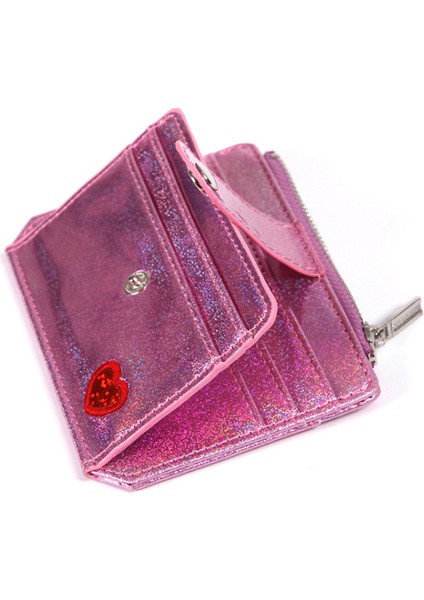 Mini Lazer Cüzdan Glitter Şeffaf Kalp Nakış Kadın Fermuar Toka Bozuk Para Cüzdanı Moda Kımlık Kartı Tutucu Bayan Debriyaj (Yurt Dışından) fiyatları