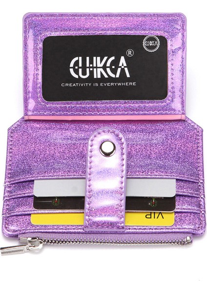 Mini Lazer Cüzdan Glitter Şeffaf Kalp Nakış Kadın Fermuar Toka Bozuk Para Cüzdanı Moda Kımlık Kartı Tutucu Bayan Debriyaj (Yurt Dışından) fırsatları