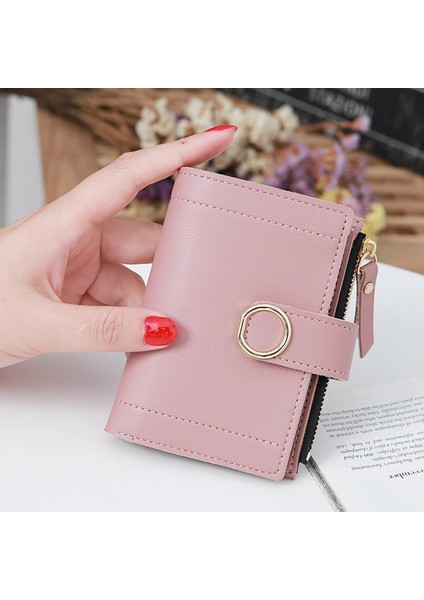 Shunjın Moda Kadın Cüzdan Kısa Kadın Bozuk Para Cüzdanı Cüzdan Kadın Kart Tutucu Küçük Bayanlar Cüzdan Kadın Çile Mini Debriyaj (Yurt Dışından)