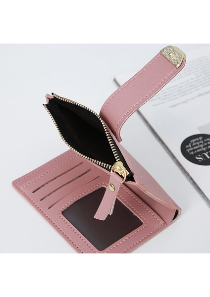 Shunjın Moda Kadın Cüzdan Kısa Kadın Bozuk Para Cüzdanı Cüzdan Kadın Kart Tutucu Küçük Bayanlar Cüzdan Kadın Çile Mini Debriyaj (Yurt Dışından) indirimleri