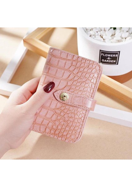 Kadın Cüzdan Yeni Lüks Debriyaj Kız Için Timsah Baskı Çanta Kart Tutucu Moda Kadın Küçük Fermuar Çile Cüzdan Para Çantası (Yurt Dışından)