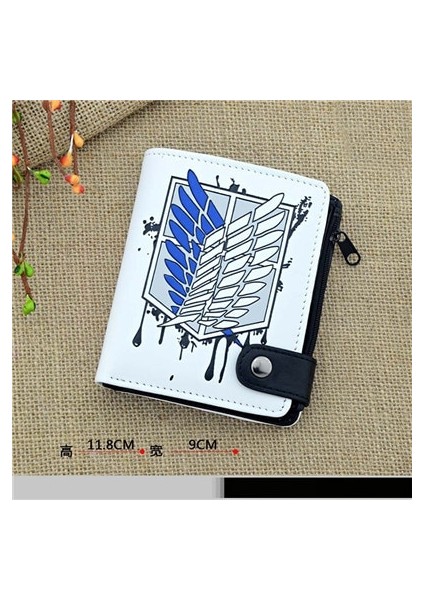 Anime Attack On Titan Yumuşak Düğme Cüzdan Fermuarlı Para Kartı Çanta (Yurt Dışından) fiyatları