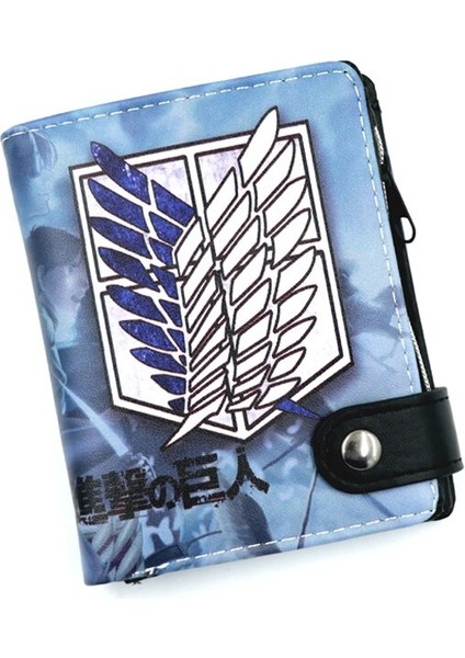 Anime Attack On Titan Yumuşak Düğme Cüzdan Fermuarlı Para Kartı Çanta (Yurt Dışından) indirimleri