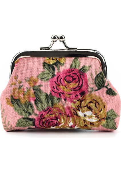 Kadın Bozuk Para Cüzdanı Çiçek Baskı Bayan Bozuk Para Cüzdanı Cep Bozuk Para Kesesi Anahtar Kredi (Yurt Dışından)