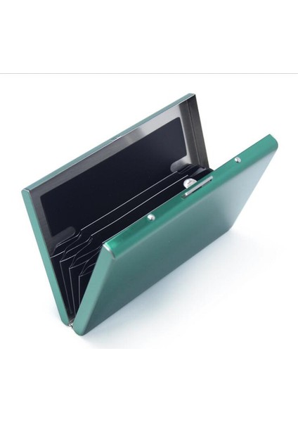 Paslanmaz Çelik Kredi Kartı Tutucu Erkekler Ince Anti Korumalı Seyahat Kımlık Kartı Sahibi Kadın Rfid Cüzdan Metal Kasa Porte Carte (Yurt Dışından)
