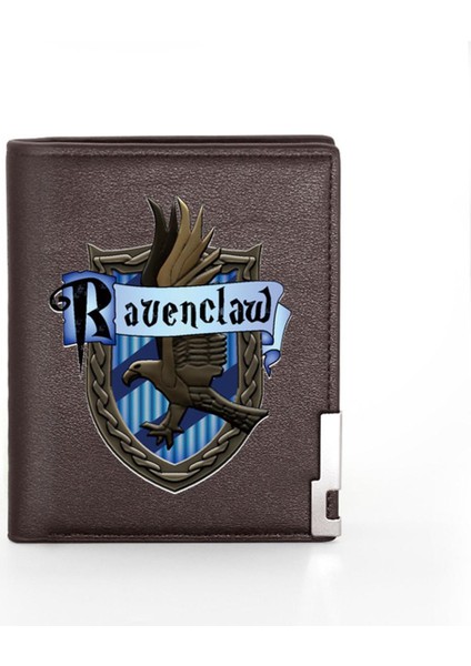 Yüksek Kaliteli Ravenclaw Okul Sembolü Baskı Erkek Kadın Cüzdan Billfold Ince Kredi Kartı/kimlik Sahipleri Para Çantası Kısa Çantalar (Yurt Dışından)
