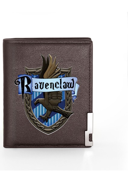 Yüksek Kaliteli Ravenclaw Okul Sembolü Baskı Erkek Kadın Cüzdan Billfold Ince Kredi Kartı/kimlik Sahipleri Para Çantası Kısa Çantalar (Yurt Dışından) indirimleri