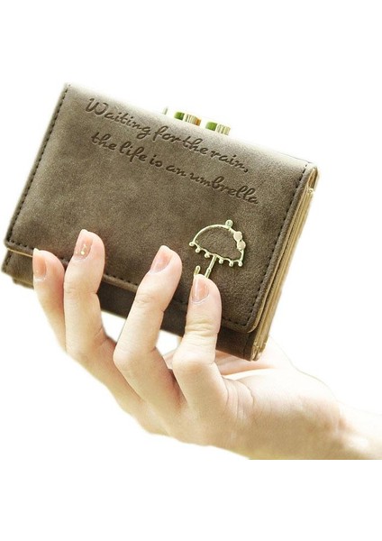 Kadının Moda Pu Deri Cüzdan Düğmesi Debriyaj Çanta Bayan Kısa Çanta Çanta (Yurt Dışından) fiyatları