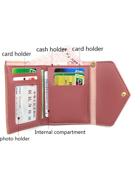 2022 Yeni Kısa Kadın Cüzdan Basit Ince Kart Tutucu Adı Baskı Kadın Cüzdan Yüksek Kaliteli Kpop Fotoğraf Tutucu Küçük Kadın Çanta (Yurt Dışından) modelleri