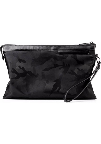 Stoklanmış] Uzun Cüzdan Erkek El Çantası Askısı Kullanışlı Fermuarlı Çanta Adam Kart Tutucu Telefon Cebi Büyük Kapasiteli Erkek Zarf Çantası Su Geçirmez Çanta (Yurt Dışından)