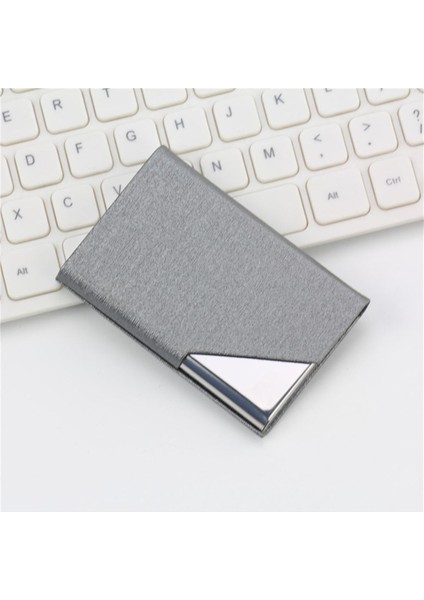 Yaratıcı Cüzdan Su Geçirmez Paslanmaz Çelik Metal Kutu Gümüş Alüminyum Iş Kimliği Kredi Kartı Tutucu Cep Kılıfı Kapak Organizatör (Yurt Dışından) indirimleri