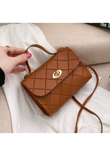Yeni Lingge Moda Baskı Kadın Omuzdan Askili Çanta Askılı Çanta Küçük Kare Çanta Çanta Cüzdan Küçük Kare Çanta (Yurt Dışından)