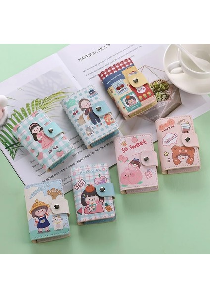Kore Kpop Karikatür Kartvizitlik Çoklu Kart Yuvası Rahat Cüzdan Kadın Y2K Albümü Kawaii Kart Çantası Kımlık Pasaport Kartı Cüzdan (Yurt Dışından) fiyatları