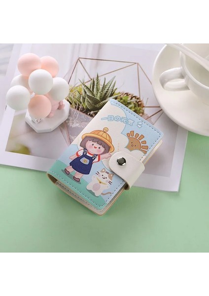 Kore Kpop Karikatür Kartvizitlik Çoklu Kart Yuvası Rahat Cüzdan Kadın Y2K Albümü Kawaii Kart Çantası Kımlık Pasaport Kartı Cüzdan (Yurt Dışından) fırsatları
