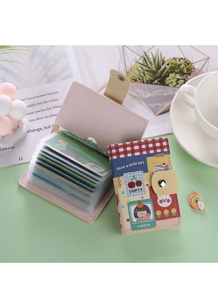 Kore Kpop Karikatür Kartvizitlik Çoklu Kart Yuvası Rahat Cüzdan Kadın Y2K Albümü Kawaii Kart Çantası Kımlık Pasaport Kartı Cüzdan (Yurt Dışından) indirimleri