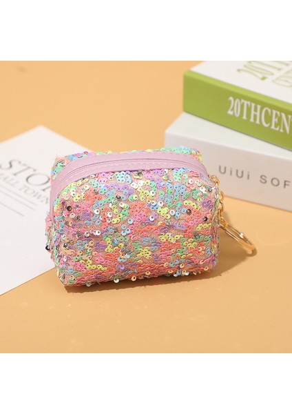 Kadın Çantası Yansıtıcı Payetli Para Cüzdanı Fermuarlı Çanta Fermuarlı Mini Kılıf Kılıfı (Yurt Dışından) modelleri
