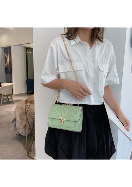 Beforw Moda Tüm Maç Çanta Düz Renk Zincir Omuz Çantası Küçük Kare Çanta Kız Için (Yurt Dışından) modelleri