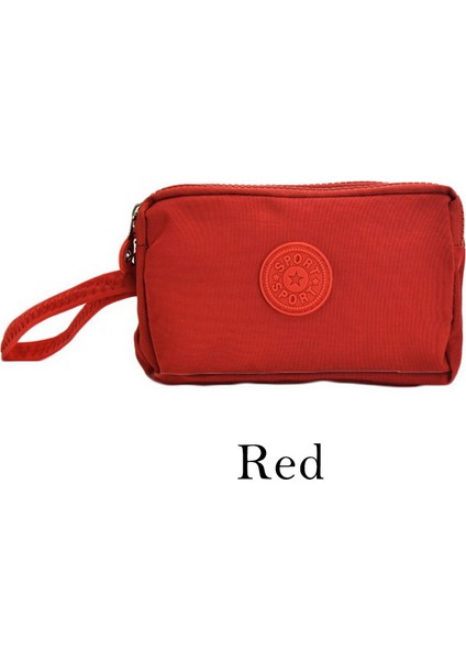 Yeni Bozuk Para Cüzdanı Debriyaj Kadın Küçük Cüzdan Tuval Kırışık Kumaş Telefon Para Çanta Üç Fermuarlı Taşınabilir Makyaj Çantası 8 Renk (Yurt Dışından) indirimleri