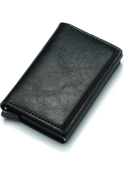 Cüzdan Kredi Kartı Tutucu Erkek Cüzdan Rfıd Kutusu Banka Kartı Tutucu Para Klipleri ile Vintage Deri Cüzdan 03 (Yurt Dışından)