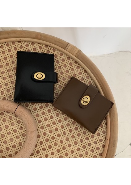 Cüzdan Kart Tutucu Katı Pu Retro Basit Mini Çanta Vintage Para Çantası Kadın Çok Fonksiyonlu Moda Yüksek Kaliteli Cüzdan Ulzzang (Yurt Dışından) fiyatları