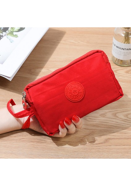 3 Fermuar Bayan Cüzdan Bayan Cüzdan Marka Manşonlar Bozuk Para Cüzdanı Kart Anahtar Cüzdan Kanvas Kısa Bayan Kız Cüzdan Çanta (Yurt Dışından) modelleri