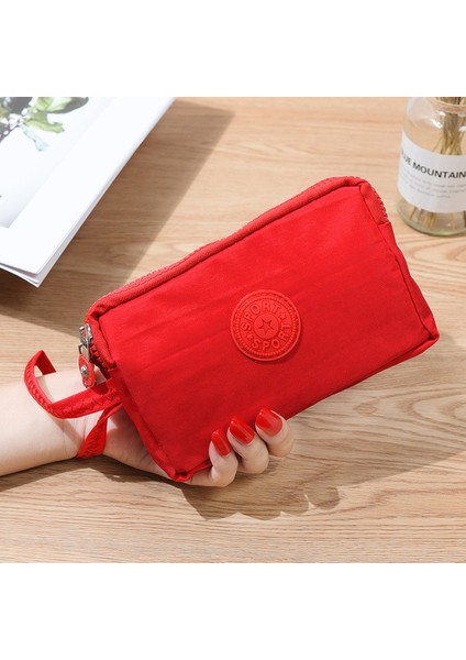 3 Fermuar Bayan Cüzdan Bayan Cüzdan Marka Manşonlar Bozuk Para Cüzdanı Kart Anahtar Cüzdan Kanvas Kısa Bayan Kız Cüzdan Çanta (Yurt Dışından) indirimleri