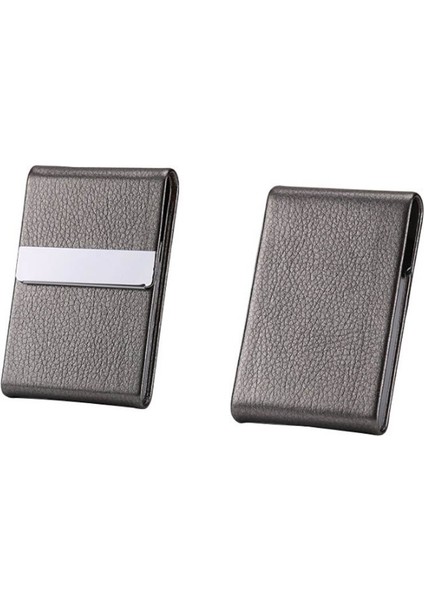 Pu Dikey Kartvizitlik Alüminyum Alaşımlı Dikey Kartvizitlik Hediye Kredi Kartı Tutucu Çanta Kartlıklı Cüzdan Erkekler (Yurt Dışından) fiyatları
