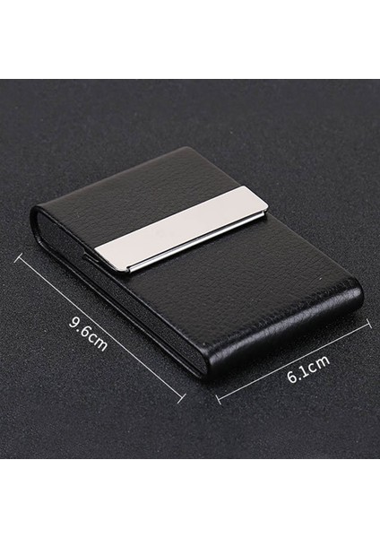 Pu Dikey Kartvizitlik Alüminyum Alaşımlı Dikey Kartvizitlik Hediye Kredi Kartı Tutucu Çanta Kartlıklı Cüzdan Erkekler (Yurt Dışından) modelleri