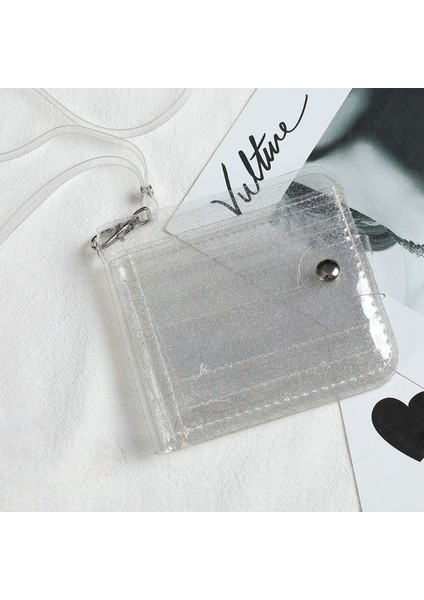 Taşınabilir Kadın Temizle Cüzdan Kordon Sevimli Glitter Bifold Çanta Kart Tutucu Kılıfı (Yurt Dışından) fiyatları